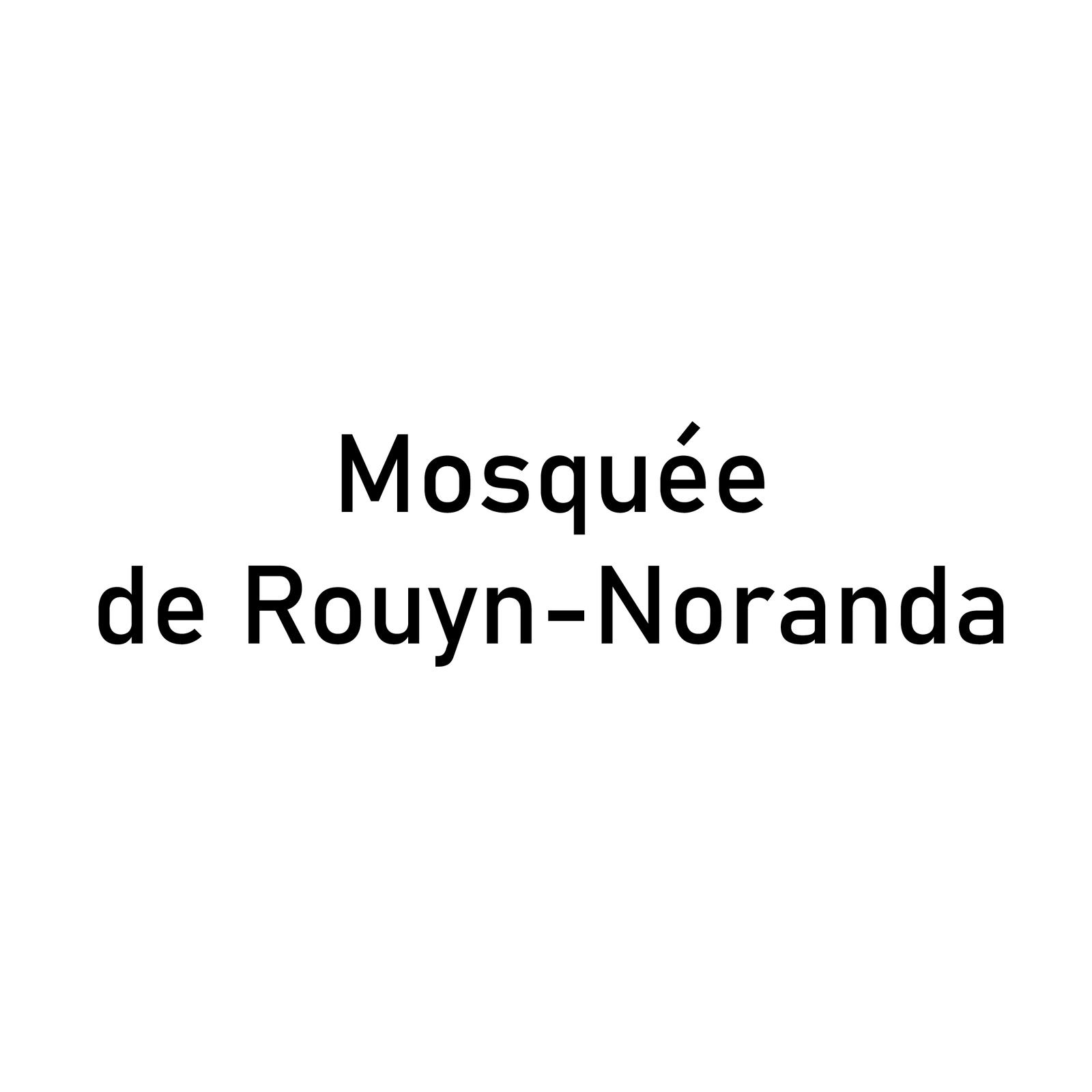 Mosquée de Rouyn-Noranda Logo